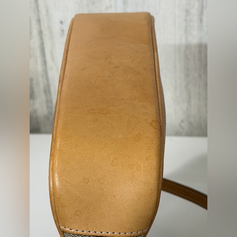 Coach Vintage Demi Signature Tan Canvas Shoulder‎ Bag - Picture 5 of 6